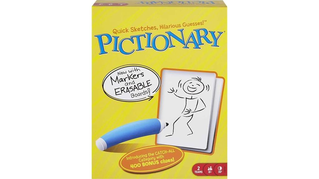 mattel pictionary game set