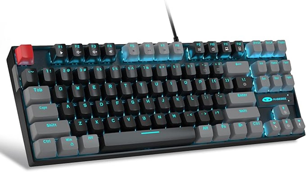 mechanical tkl red backlit