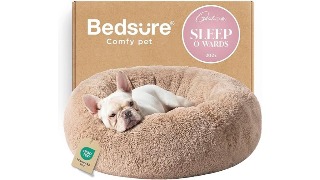 medium faux fur dog bed