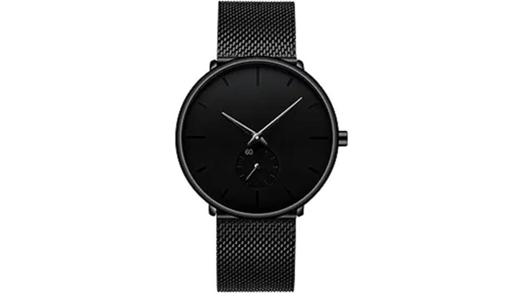 minimalist waterproof mesh watch