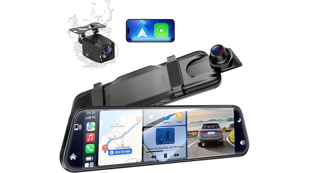 mirror dash cam features
