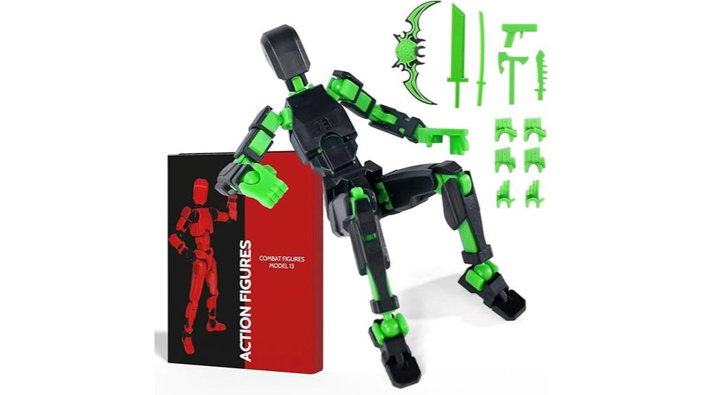 multi jointed action figure set