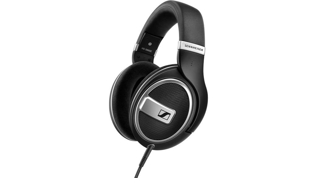 open black wired headphones