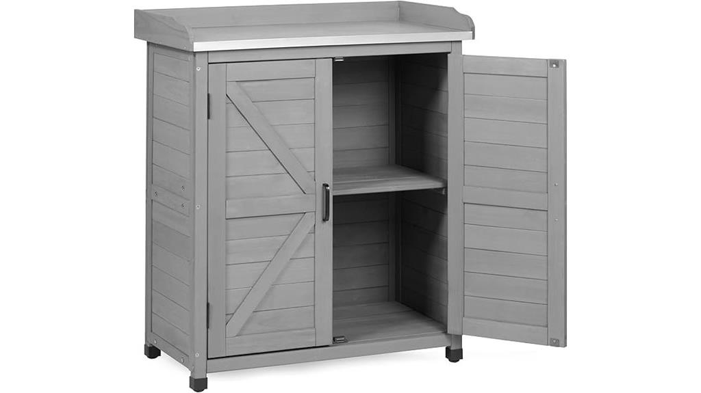 outdoor garden potting station