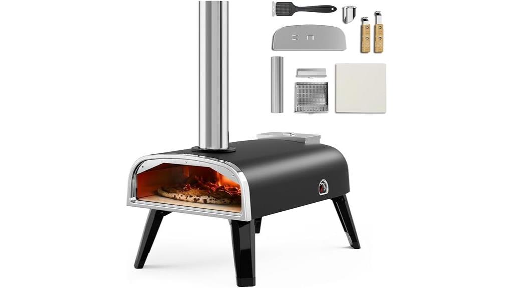 portable 12 inch wood fired oven