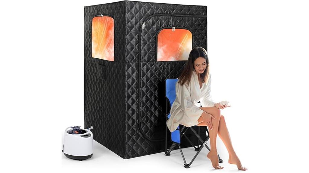 portable sauna with remote