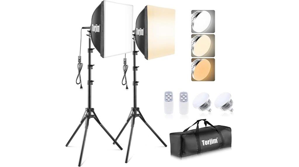 portable softbox lighting kit