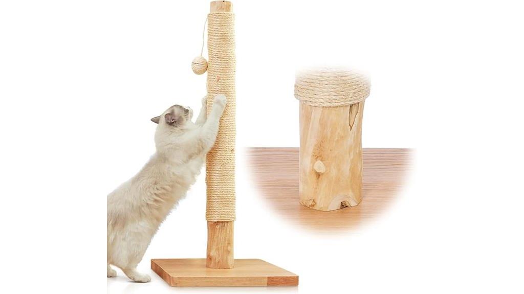 premium pear wood cat post