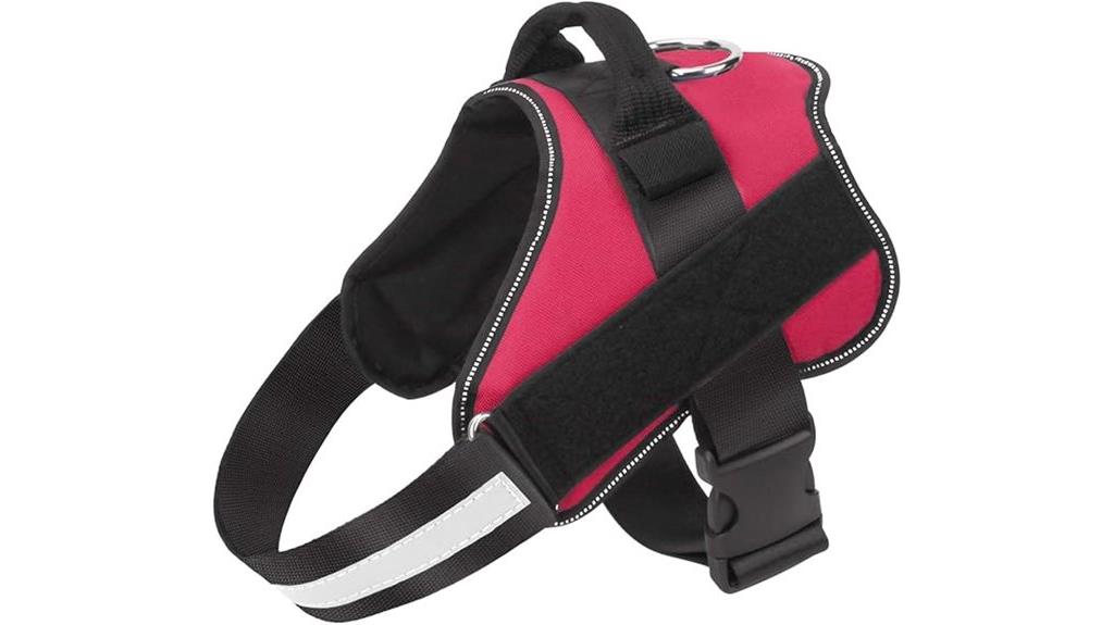 reflective dog walking harness