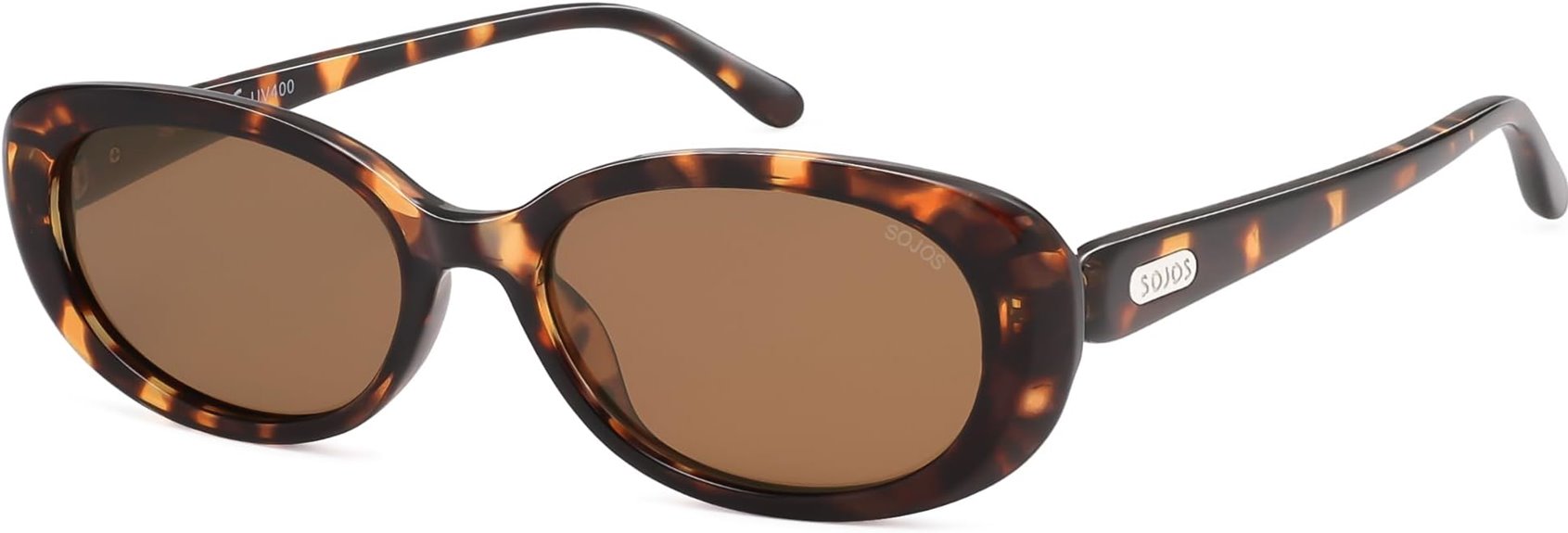 retro oval polarized sunglasses