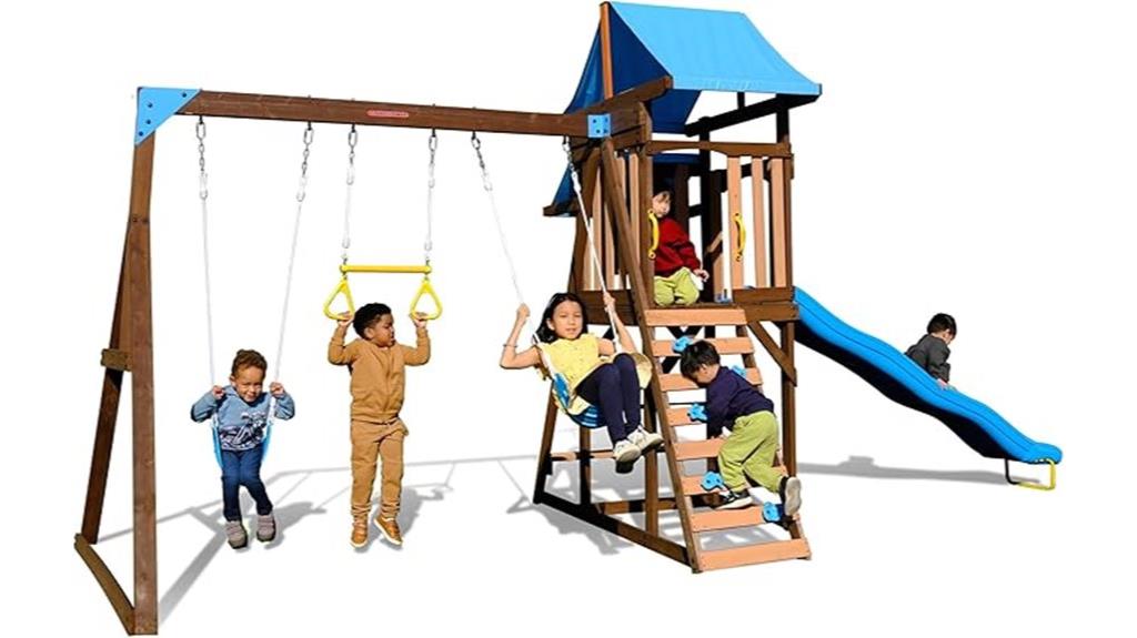 rosemont wooden playset features