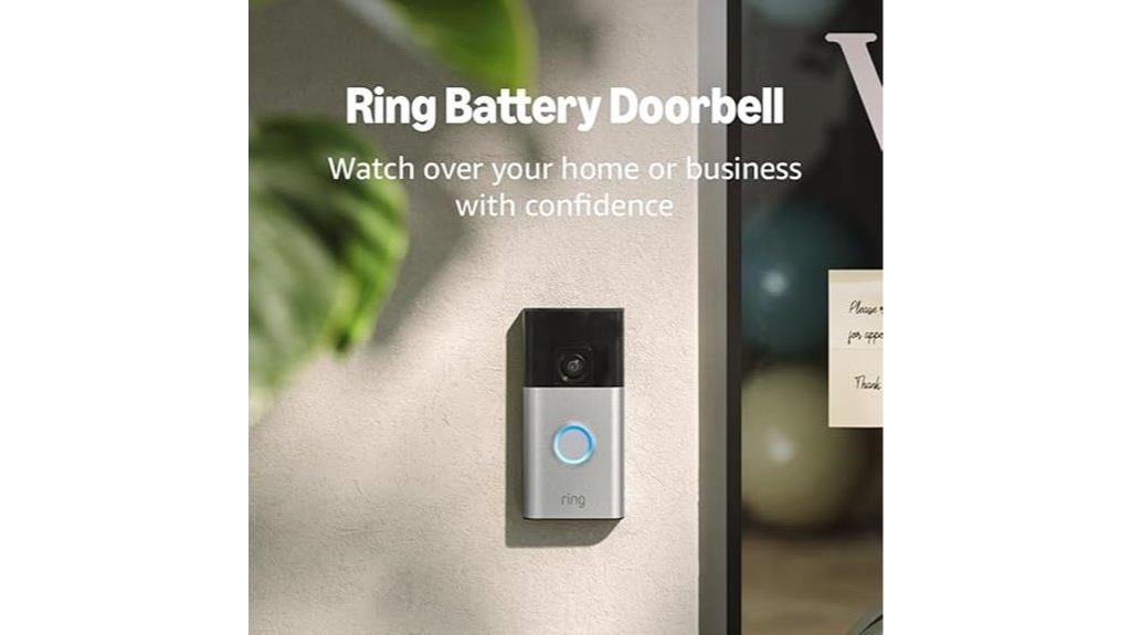 satin nickel battery doorbell