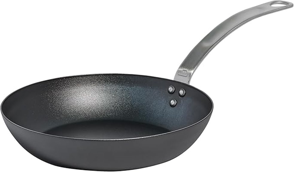 seasoned blue carbon steel