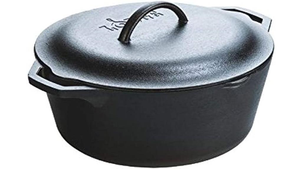 seven quart cast iron cookware