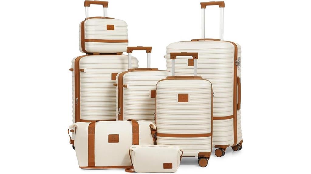 seven spinner luggage set