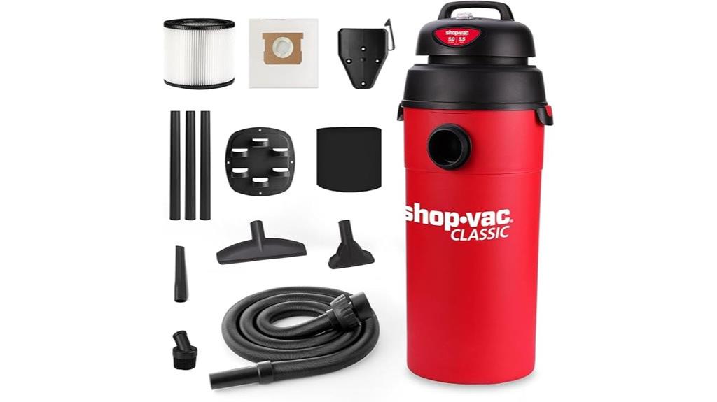 shop vac 5 gallon vacuum
