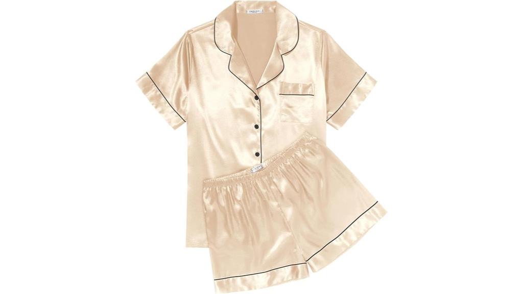 silk satin pajama sets