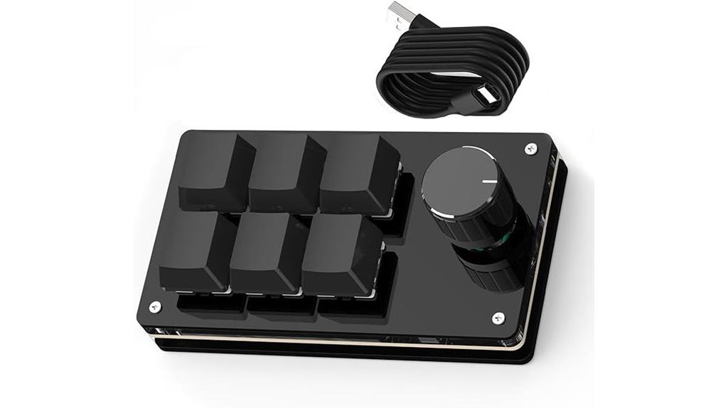 six key custom macro keyboard