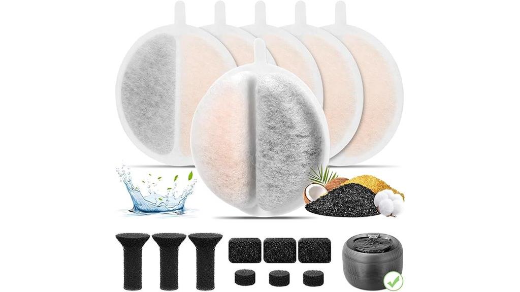 six pack pet fountain filters