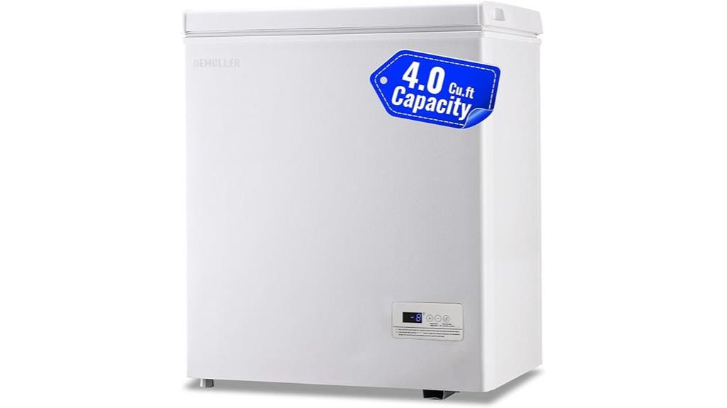 small electronic chest freezer