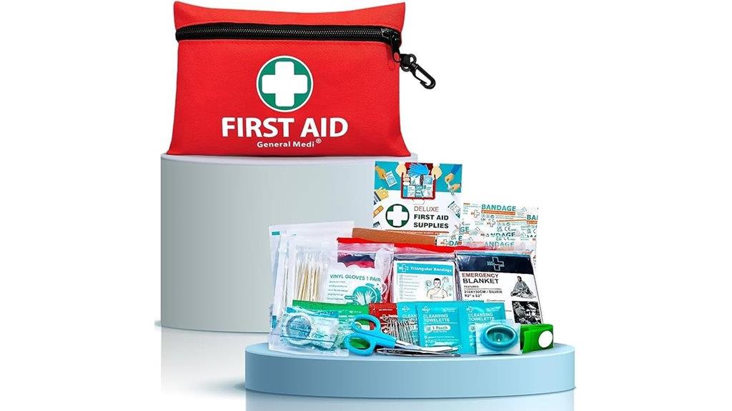 small red first aid kit