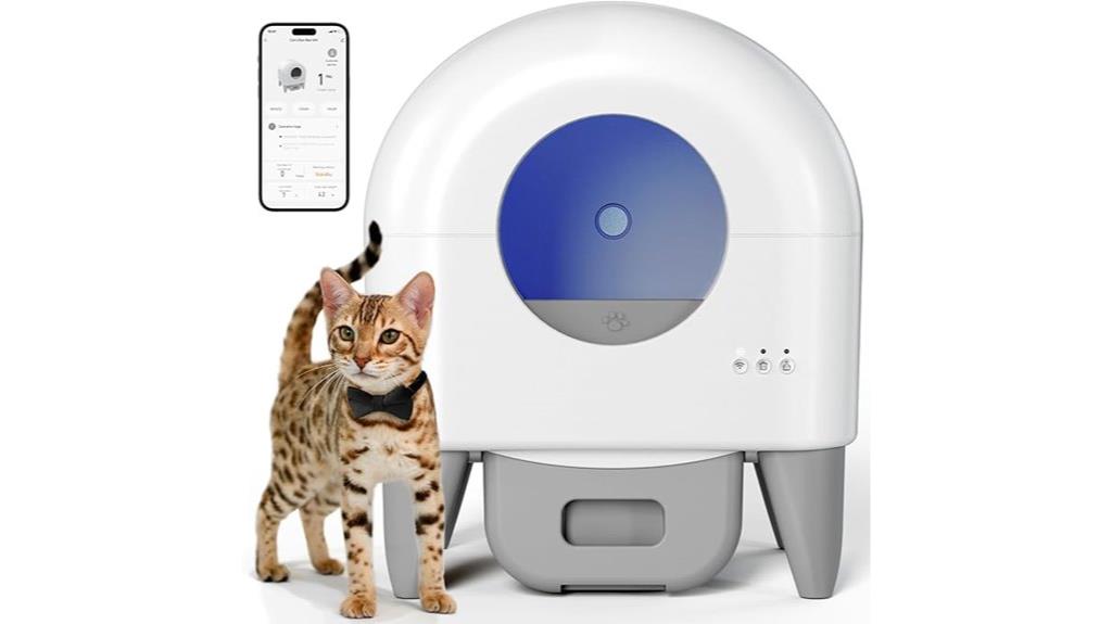 smart app controlled litter box
