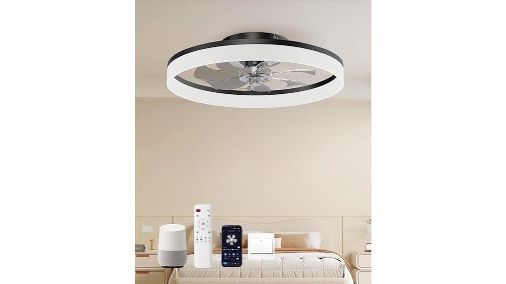 smart dimmable reversible ceiling fan