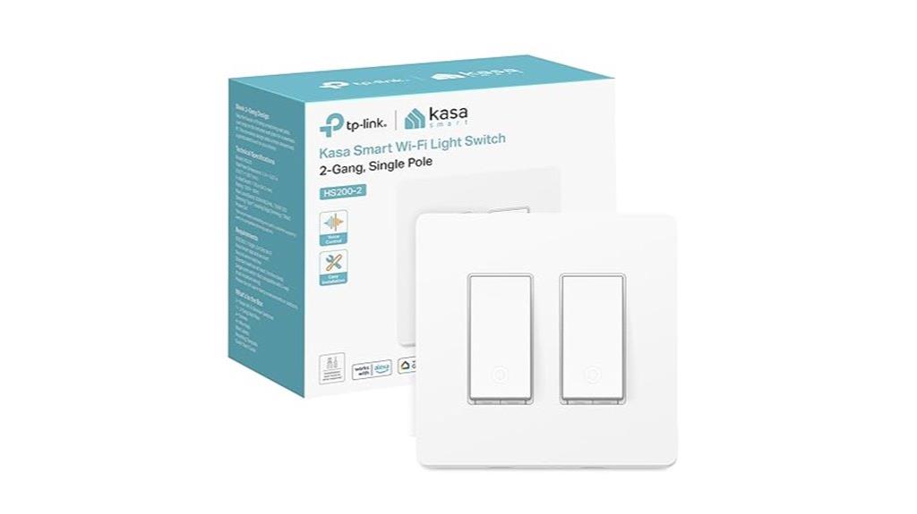smart two gang wi fi switch