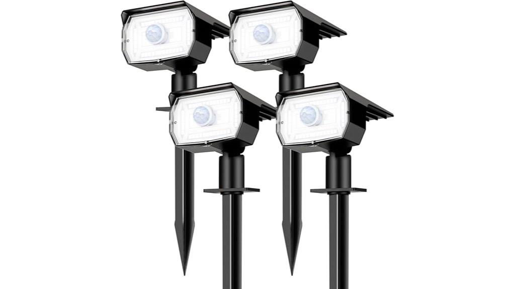 solar waterproof outdoor spotlights