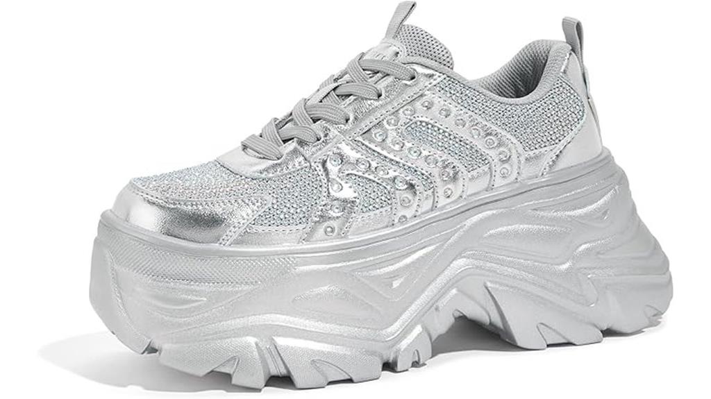 sparkly chunky sneakers