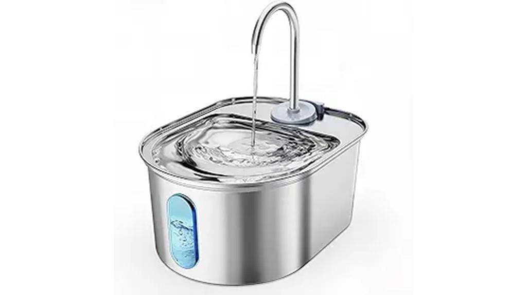 stainless steel cat fountain