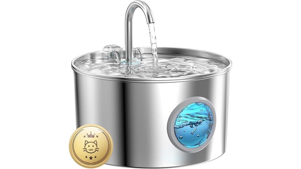 stainless steel fountain 74oz