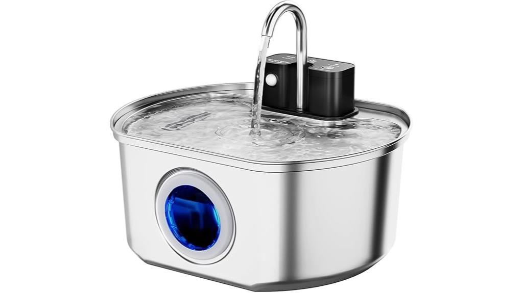 stainless steel rechargeable fountain