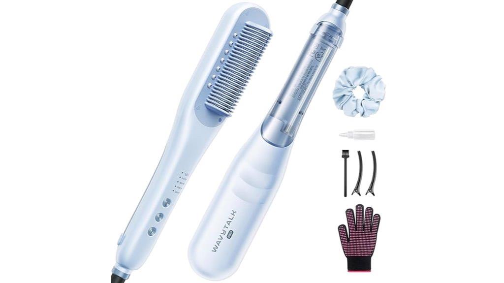 steam ceramic straightening brush