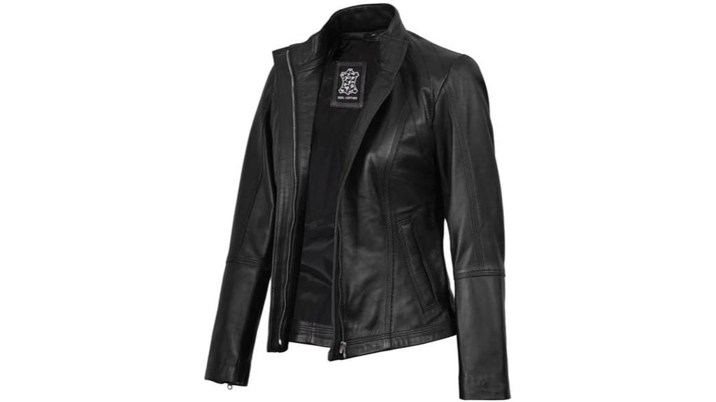 stylish women s leather jacket