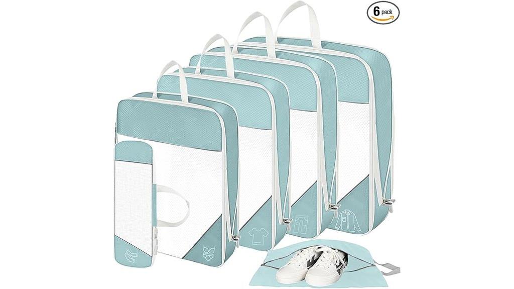 suitcase compression packing cubes