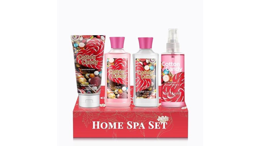 sweet pink bath set