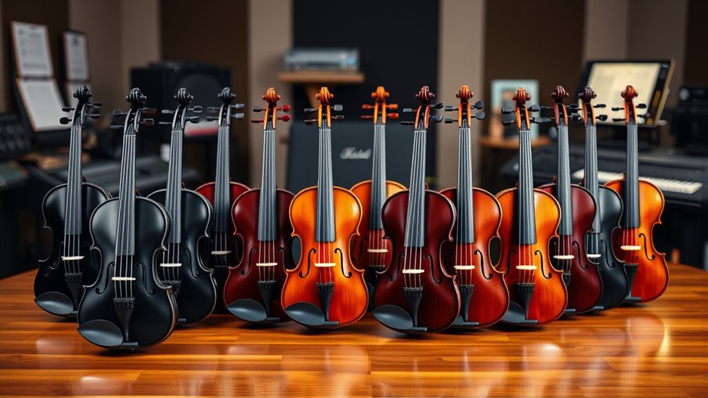 top electric violin beginner kits