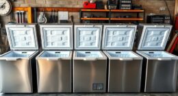 top garage chest freezers