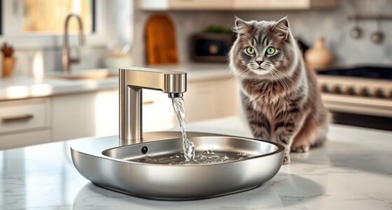top stainless steel cat fountains