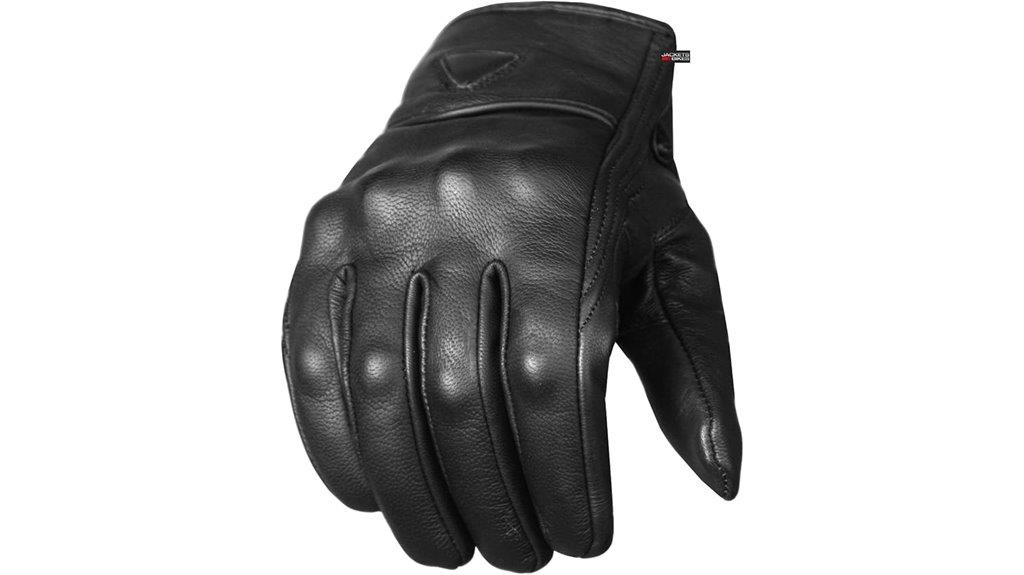 touchscreen leather motorcycle gloves