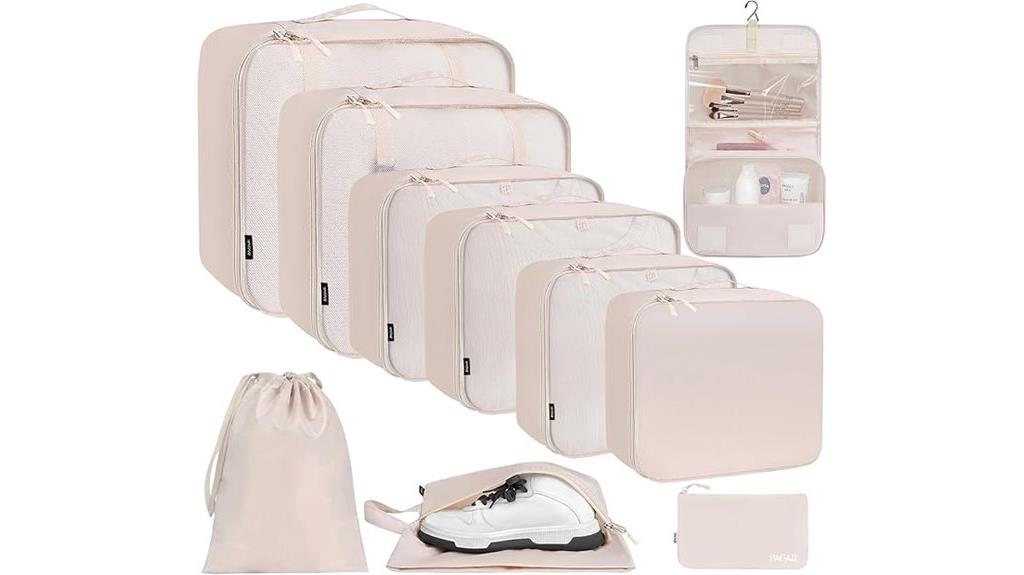 travel organizer storage cubes