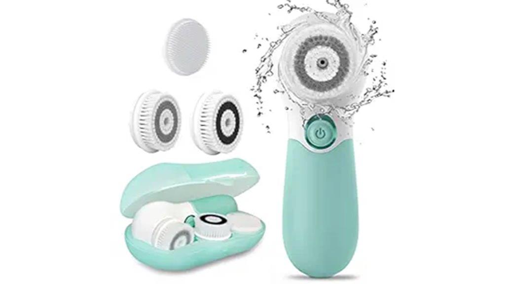 triple head dual speed brush
