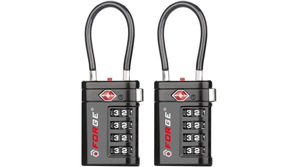two tsa approved locks