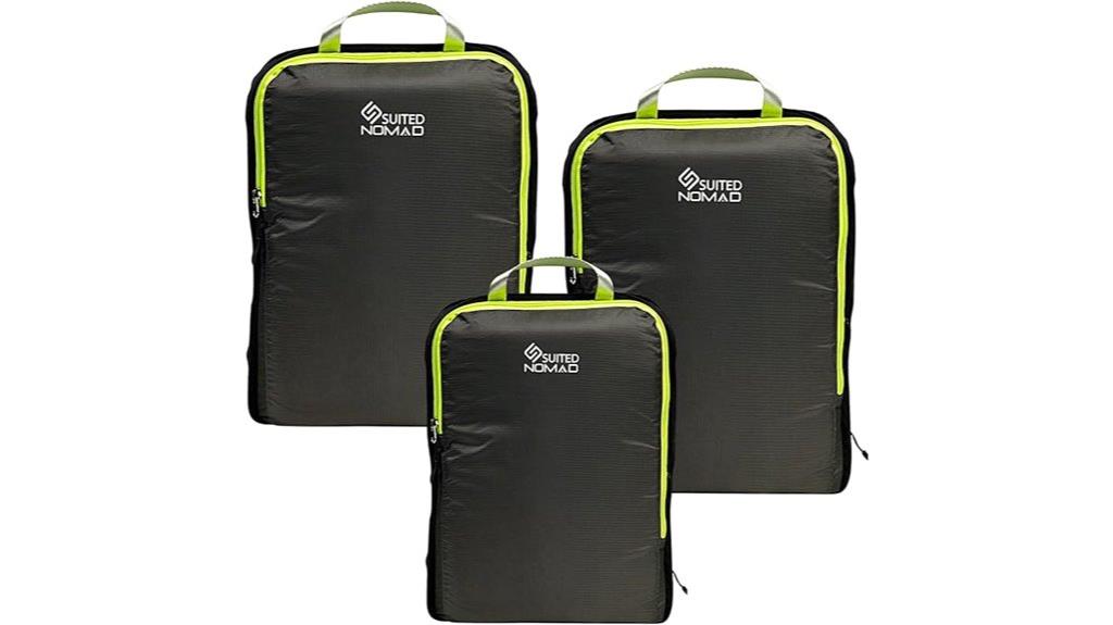 ultralight compression packing cubes