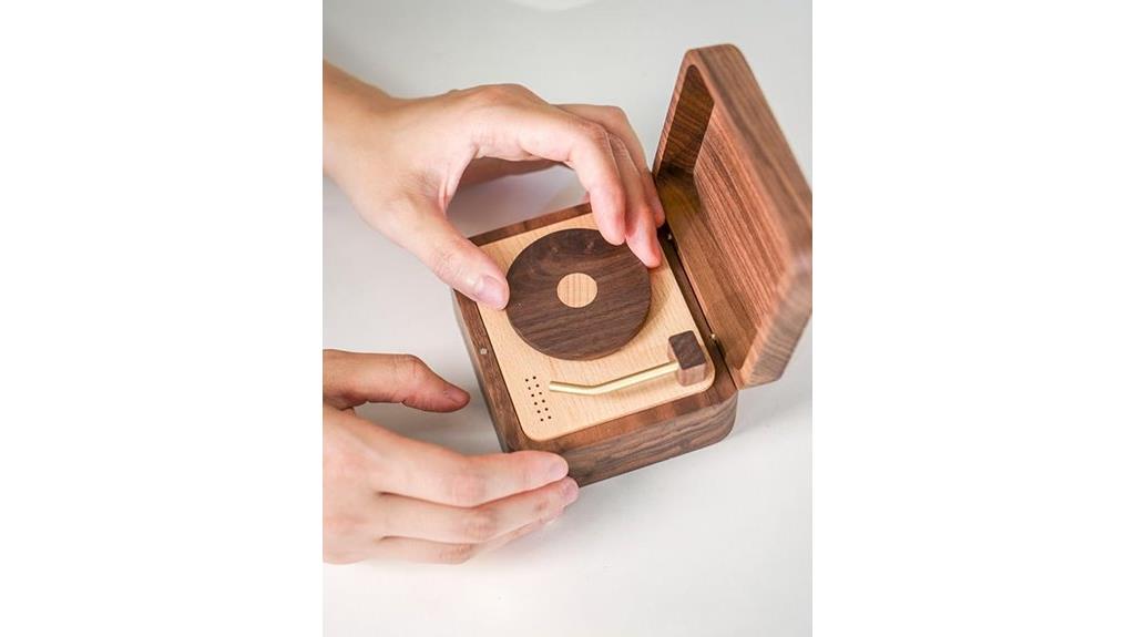 vintage vinyl record music box