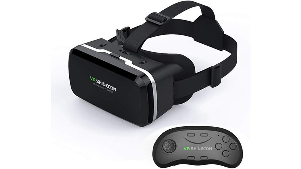 vr headset with remote