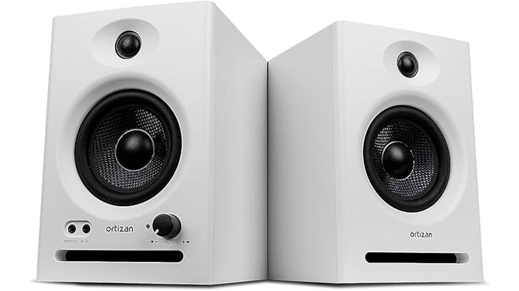 white dual mode speakers