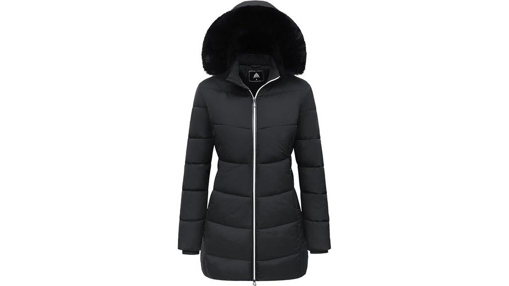 winter puffer coat hood