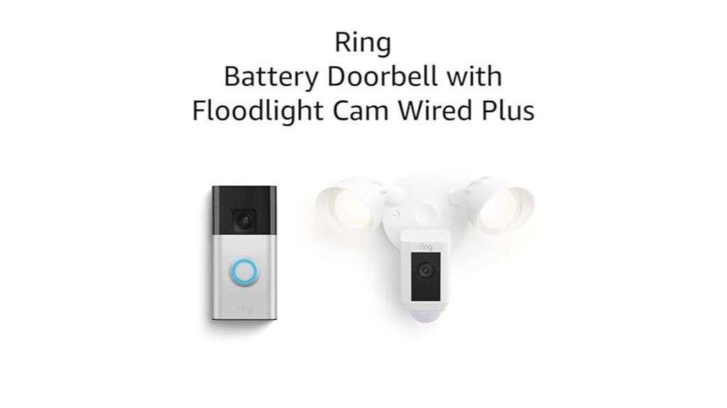 wired white ring security